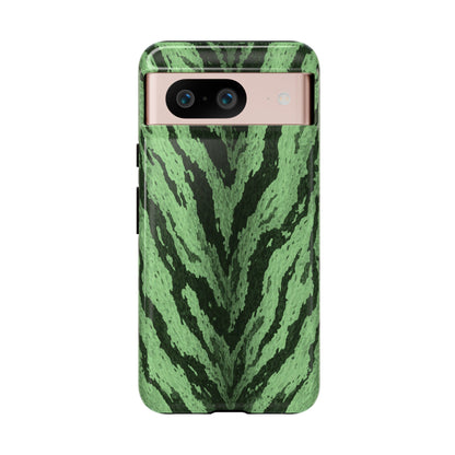 Sage Tiger Print Phone Case