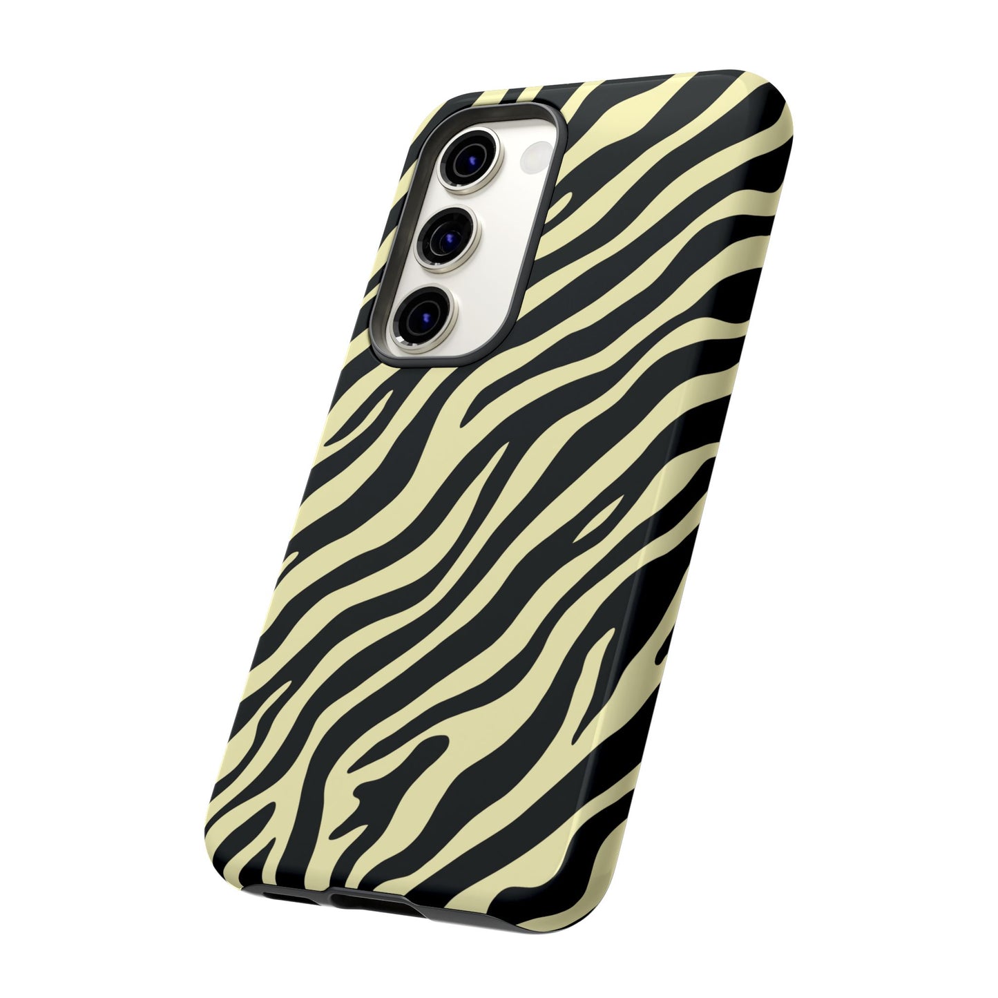 Stylish Neutral Zebra Print Phone Case