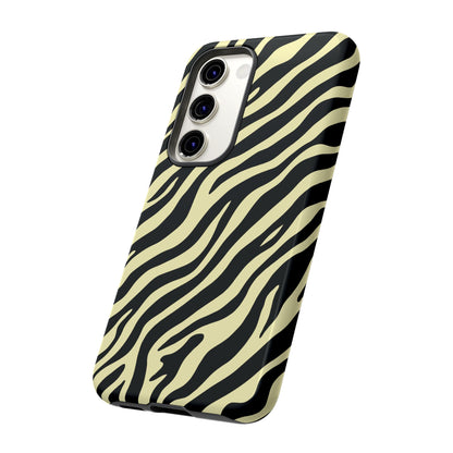 Stylish Neutral Zebra Print Phone Case