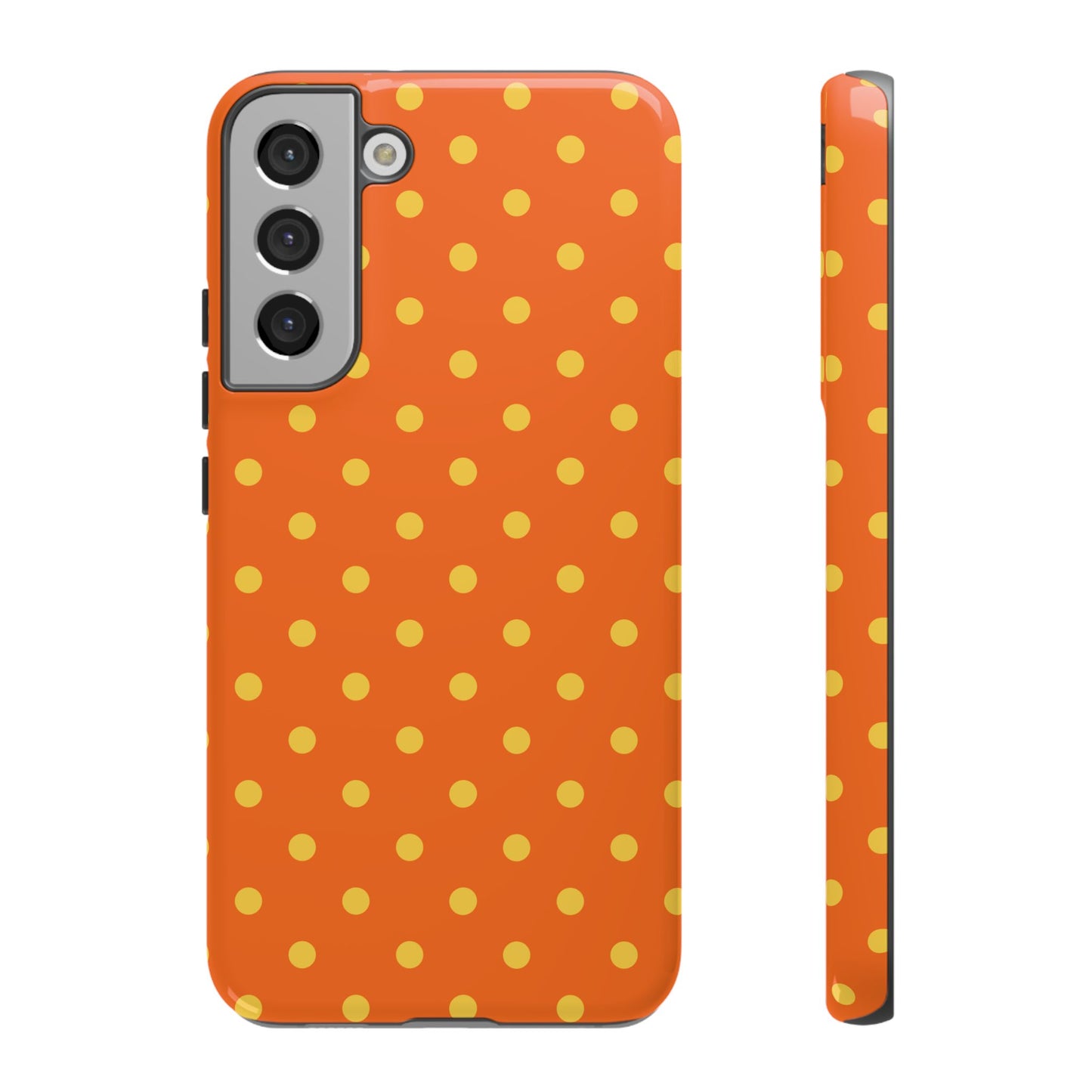 Trendy Orange & Yellow Dot Pattern Phone Case
