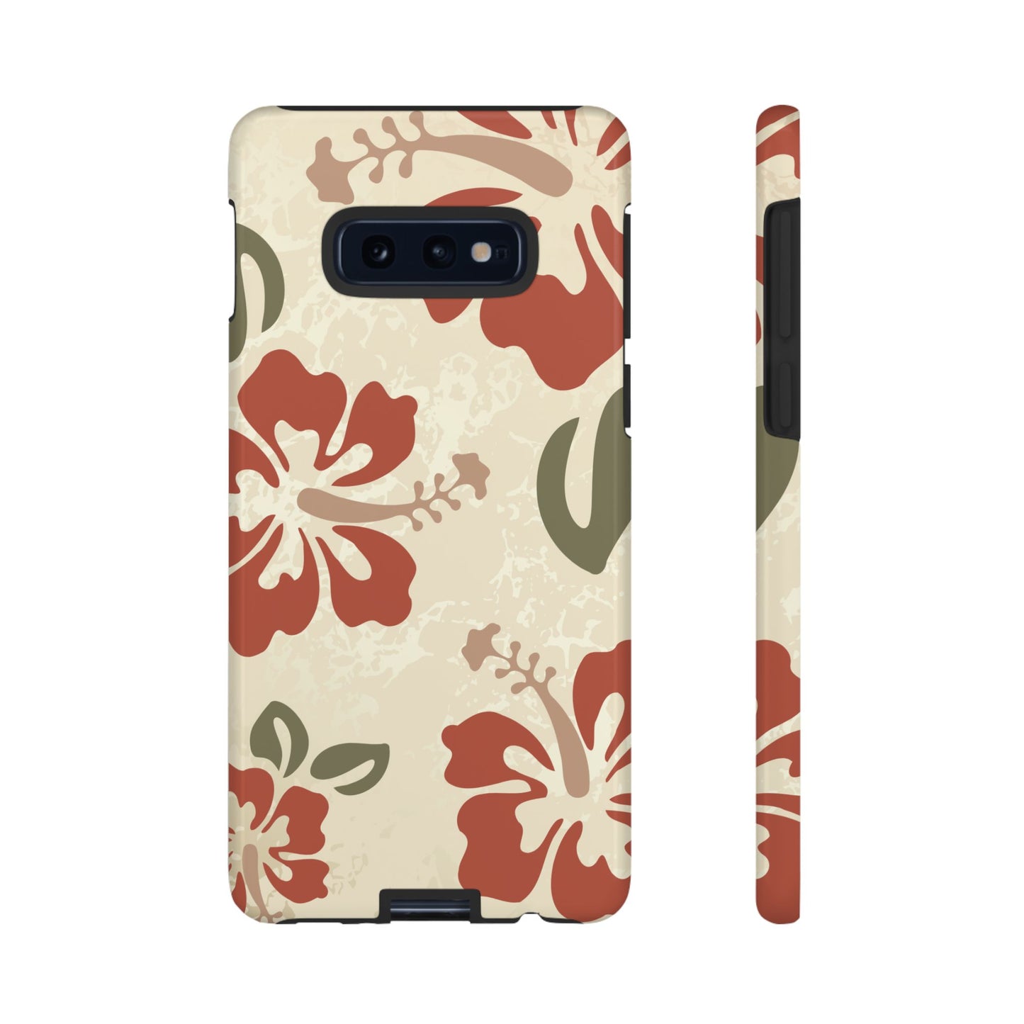 Samsung Galaxy S10E / Glossy Phone Case - ’Boho Chic Hibiscus Pattern #1’ Phone Case