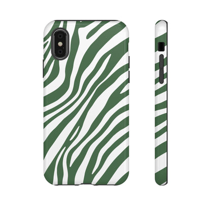 Modern Sage Zebra Print Phone Case