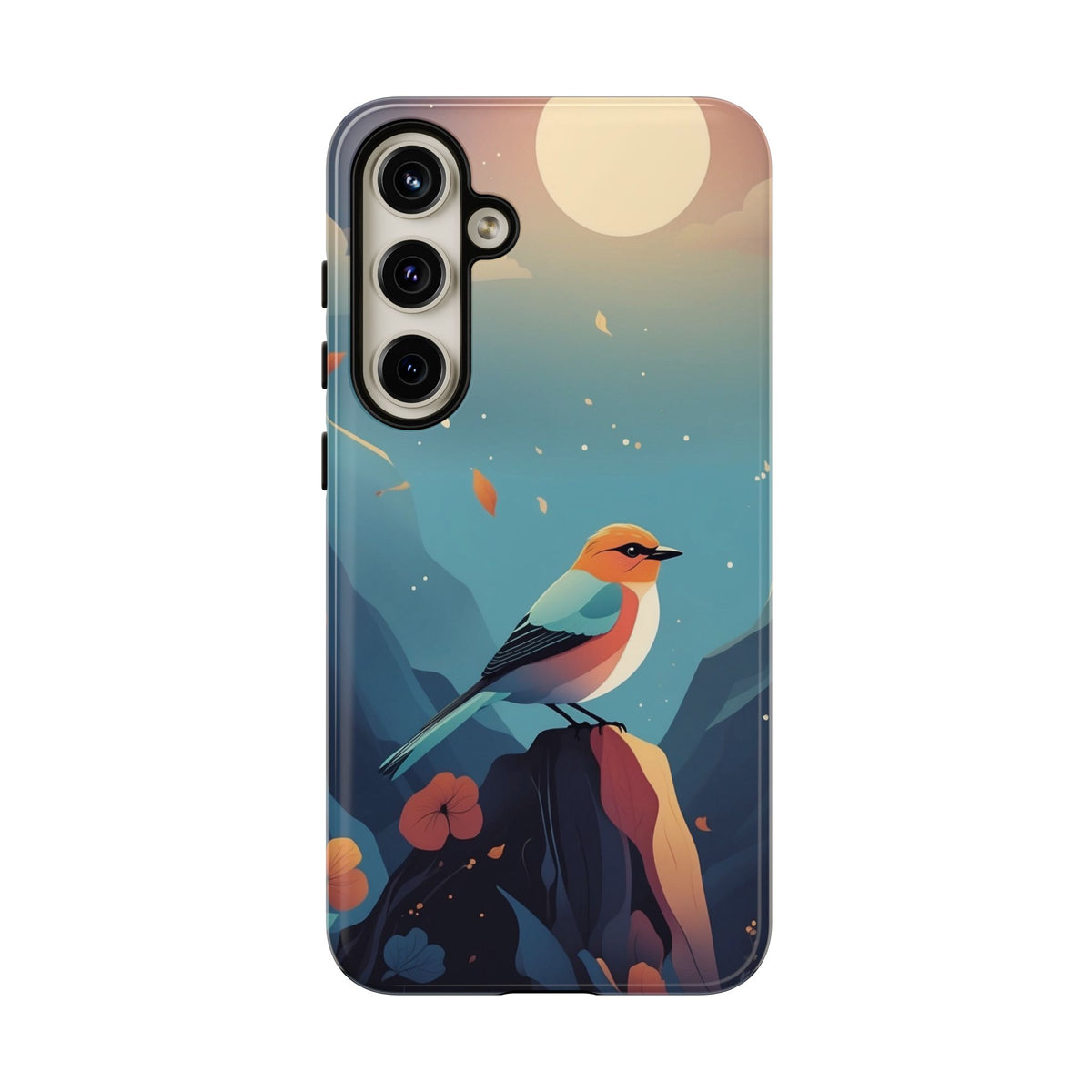 Stylised Bird Design Phone Case - Multicolor Phone Case - Samsung Galaxy S24 Plus / Glossy