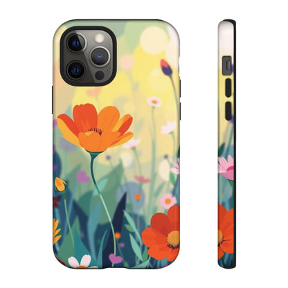 Pop Art Style Wildflower Design Phone Case - Multicolor Phone Case - iPhone 12 Pro / Glossy