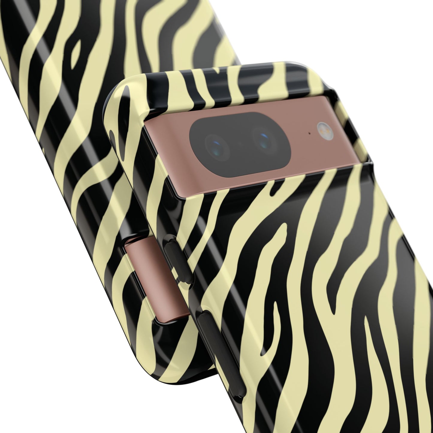 Stylish Neutral Zebra Print Phone Case