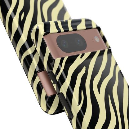 Stylish Neutral Zebra Print Phone Case