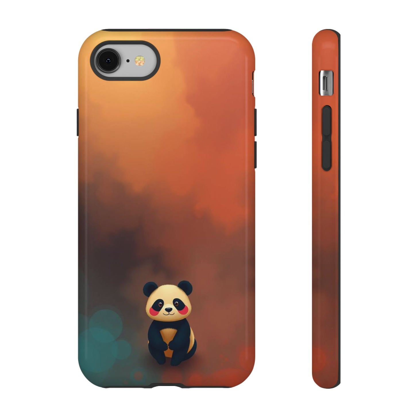 iPhone 8 / Glossy Phone Case - Cute Colourful Panda Design Phone Case