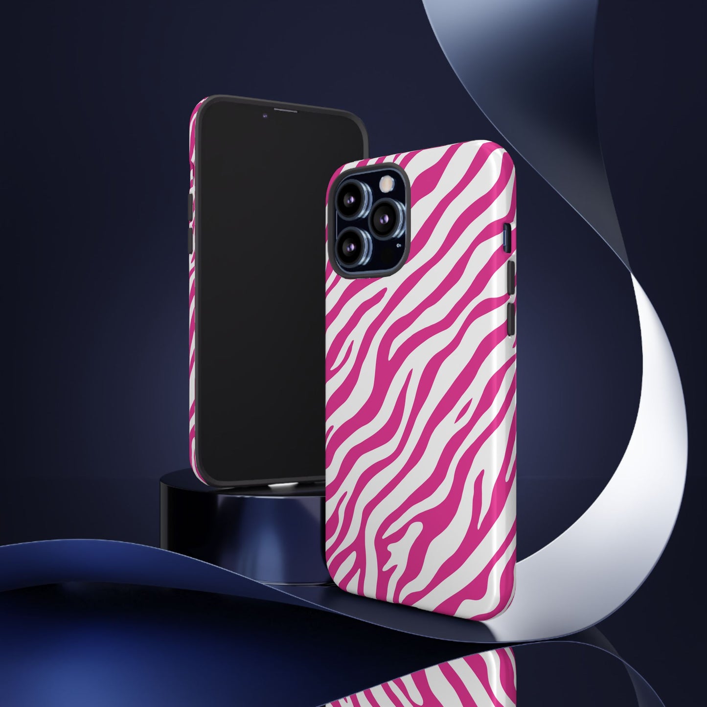 Stylish Hot Pink Zebra Print Phone Case