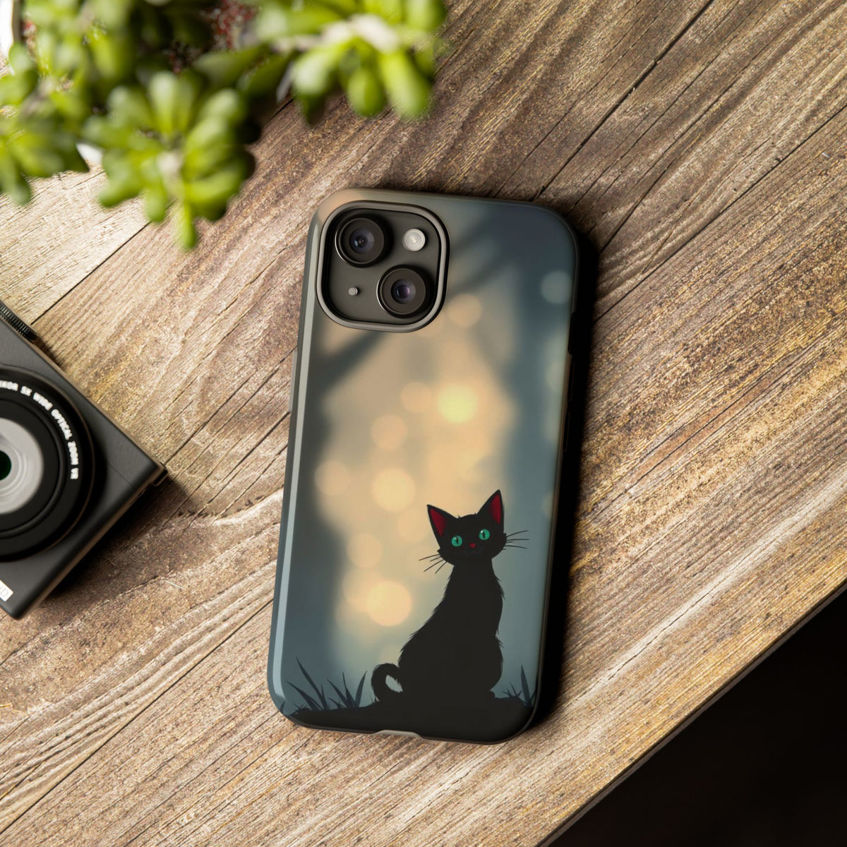 Gothic Cat Design Phone Case - Multicolor Phone Case