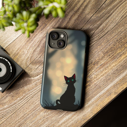 Gothic Cat Design Phone Case - Multicolor Phone Case