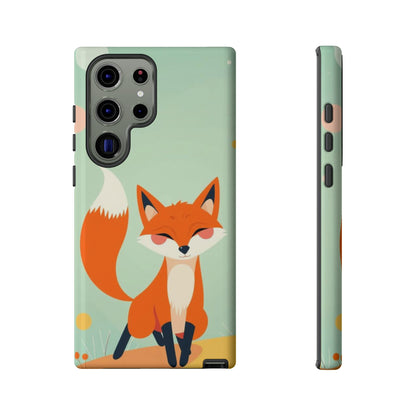 Samsung Galaxy S23 Ultra / Glossy Phone Case - Happy Fox Design Phone Case