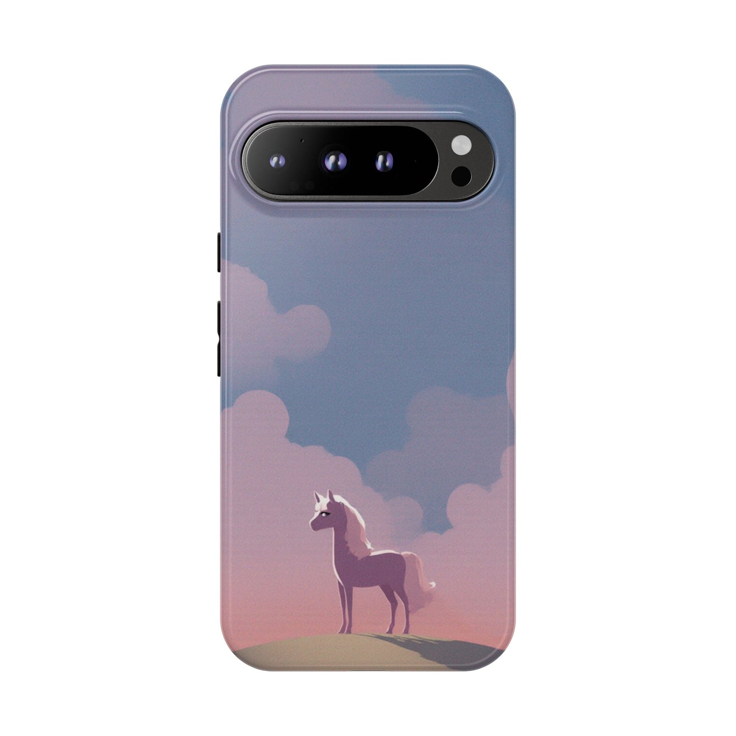 Google Pixel 9 Pro XL / Glossy Phone Case - Pony & Cloud Design Phone Case