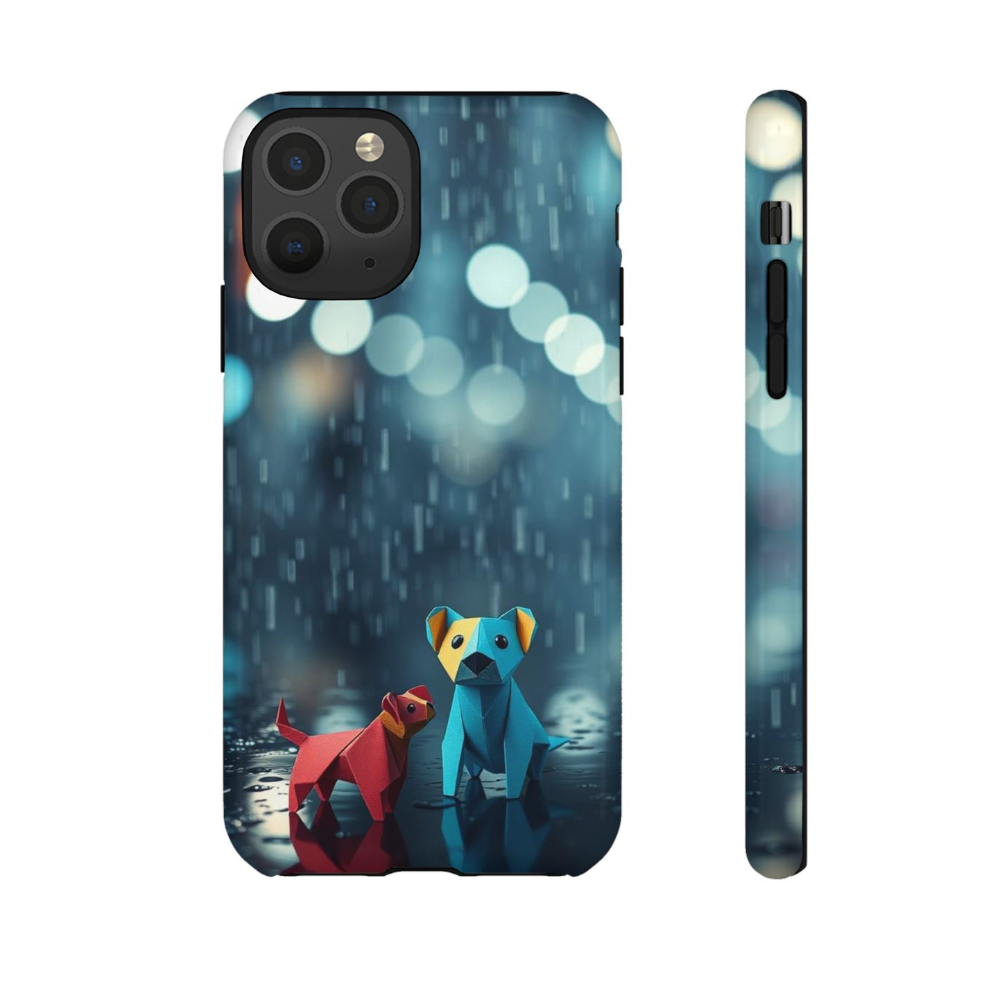 iPhone 11 Pro / Glossy Phone Case - Origami ’Wee Pals’ Design Phone Case