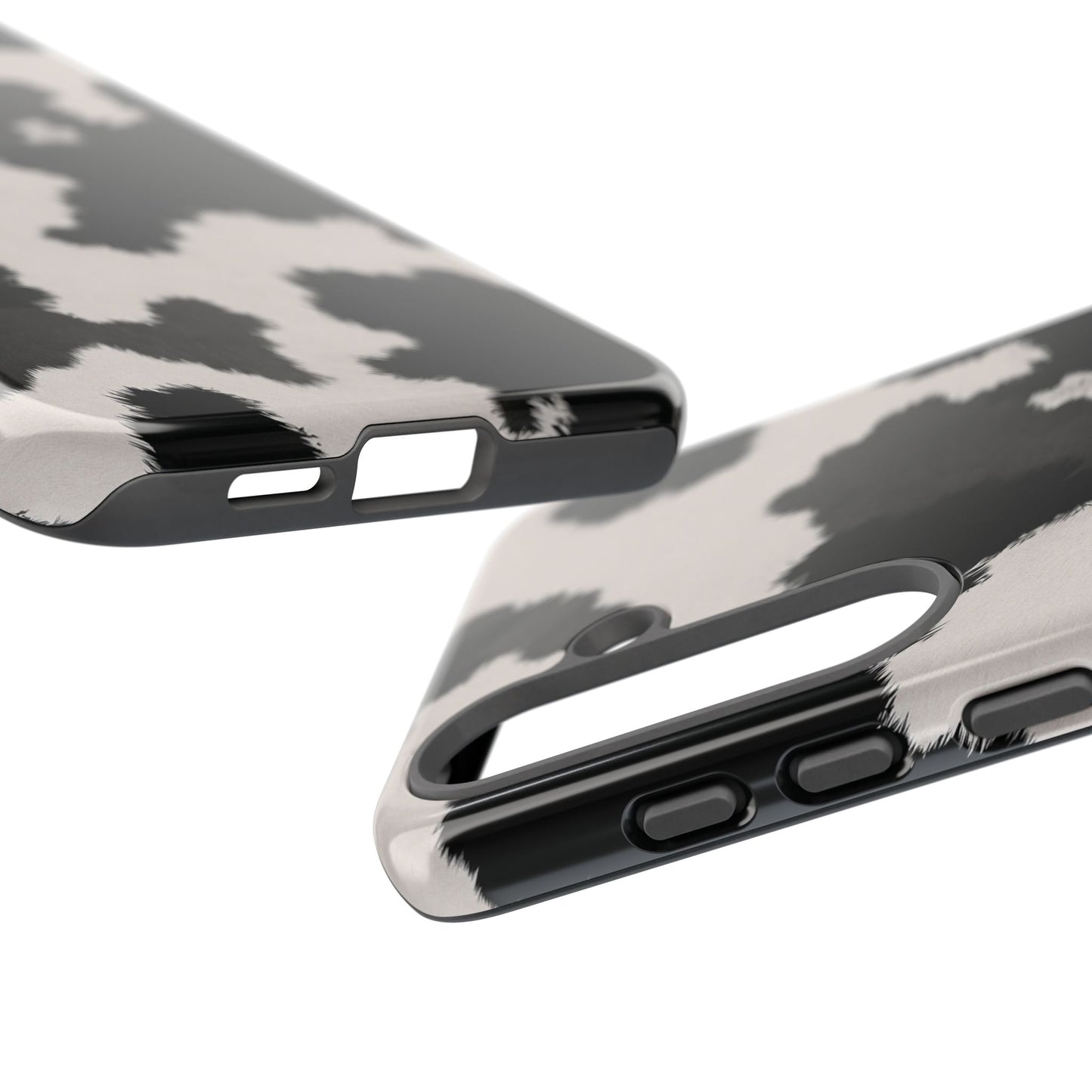 Modern Monochrome Cow Print Phone Case