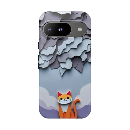 Papier-mâché Cat Design Phone Case
