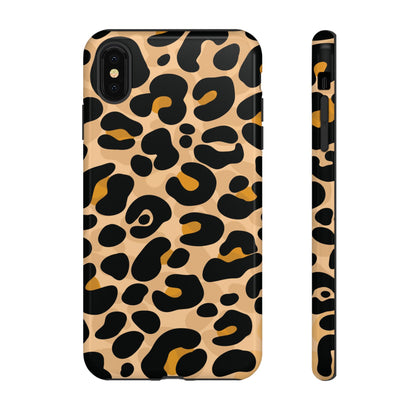 Stylish Mocha Leopard Print Phone Case