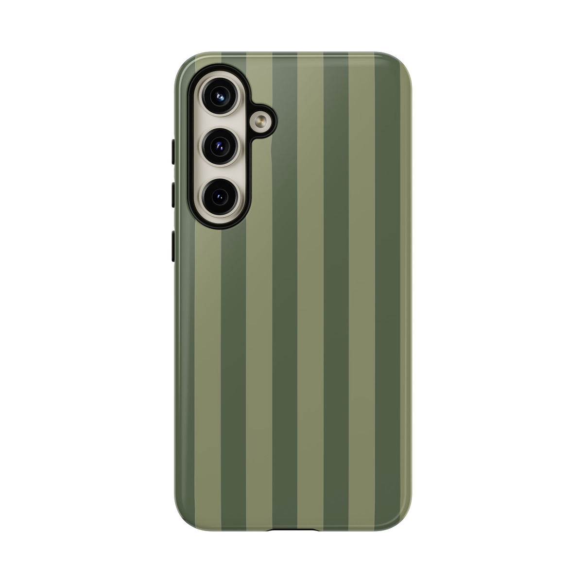 Green Stripe Pattern Phone Case - Green Phone Case - Samsung Galaxy S24 Plus / Glossy