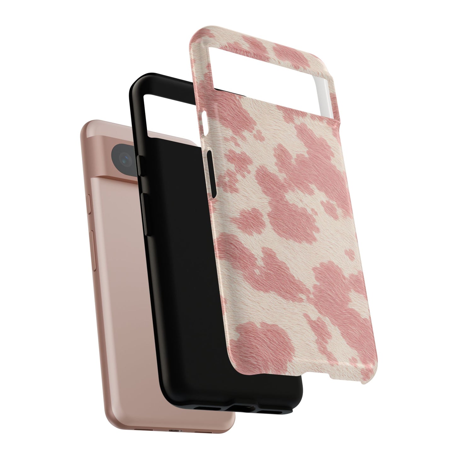 Pretty Blush Cow Print Phone Case