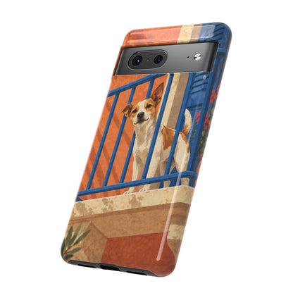 Jack Russell Terrier Balcony Busybody Phone Case - Multicolor Phone Case