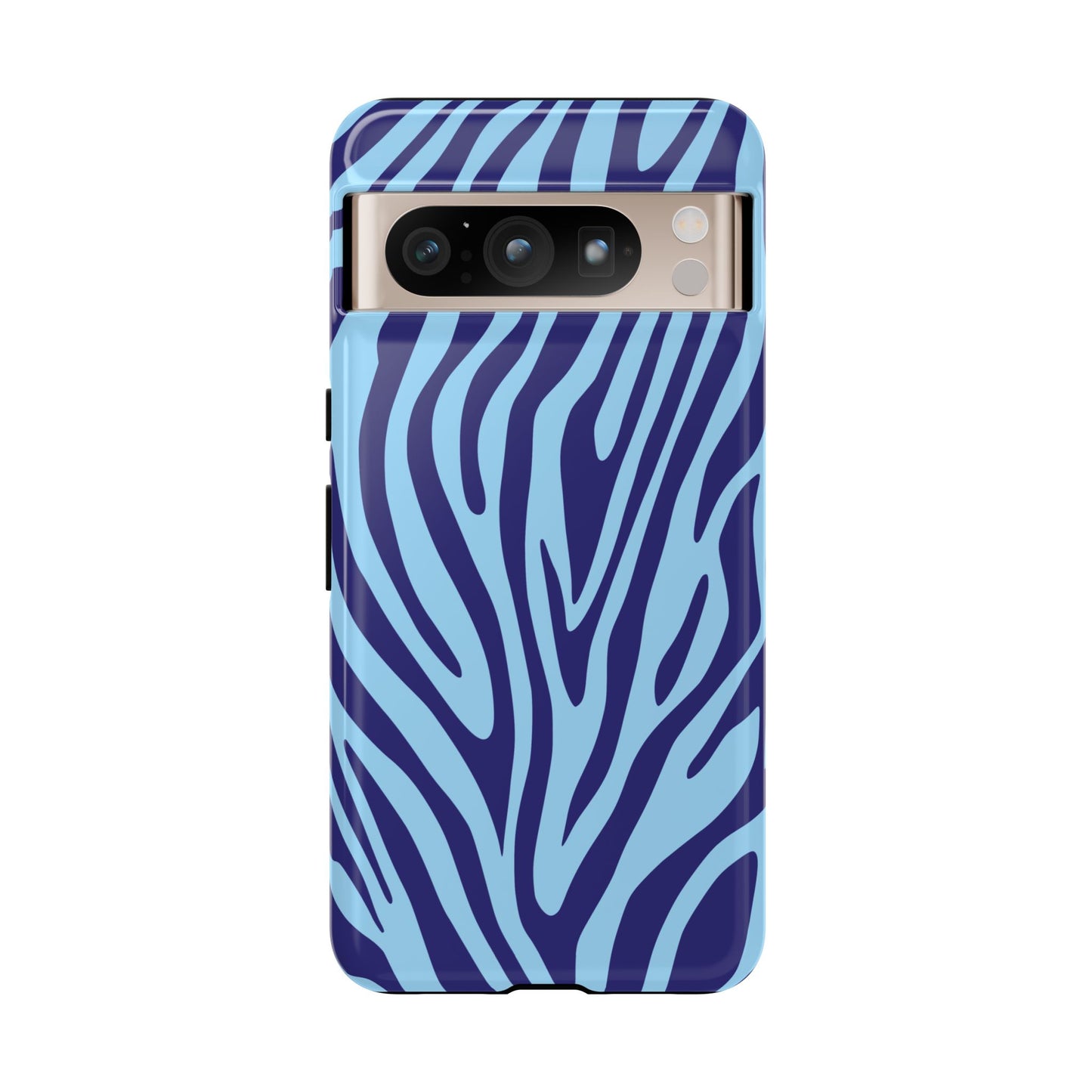 Boutique Sky Blue Tiger Print Phone Case