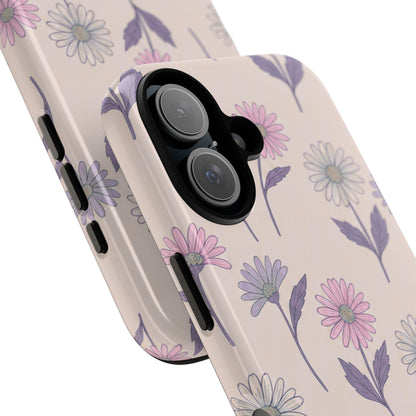 Pretty Pink & Purple Daisy Pattern Phone Case