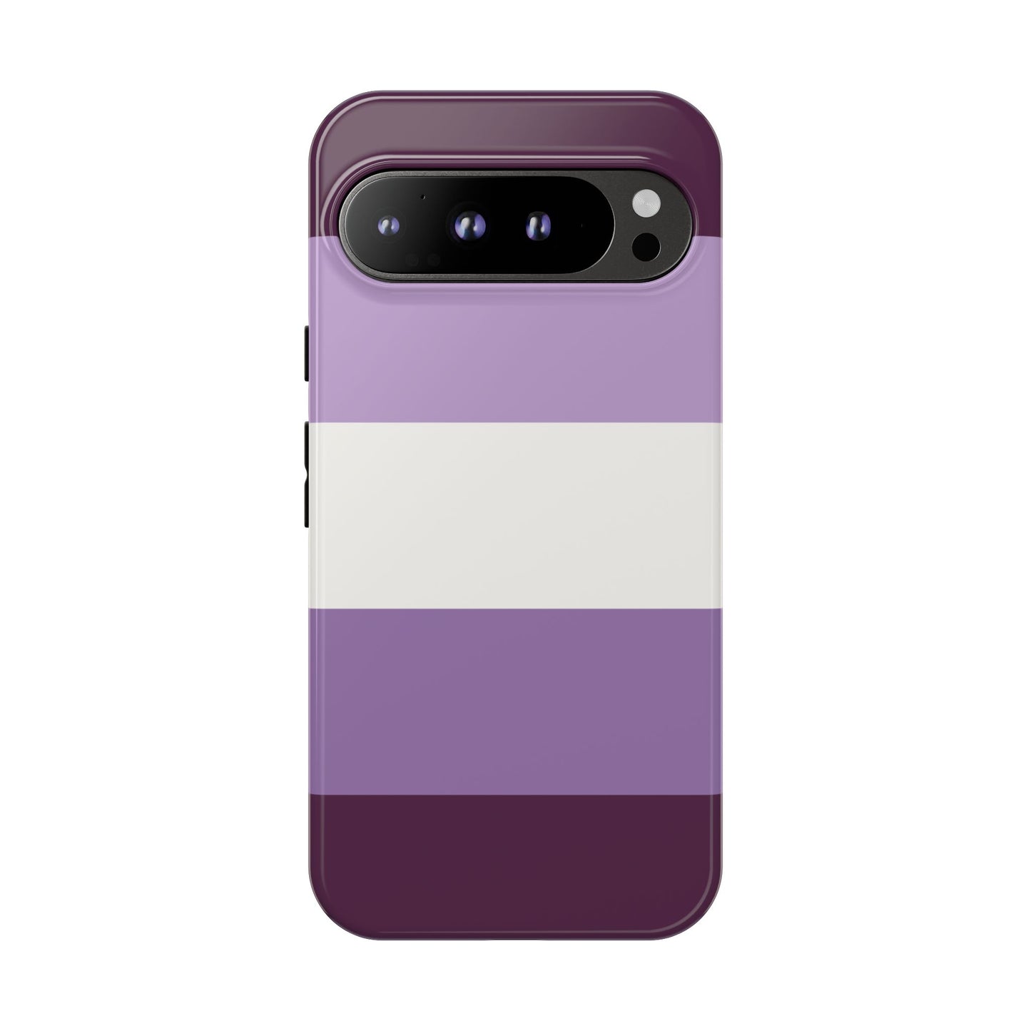 Google Pixel 9 Pro XL / Glossy Phone Case - Purple Stripe Pattern Phone Case