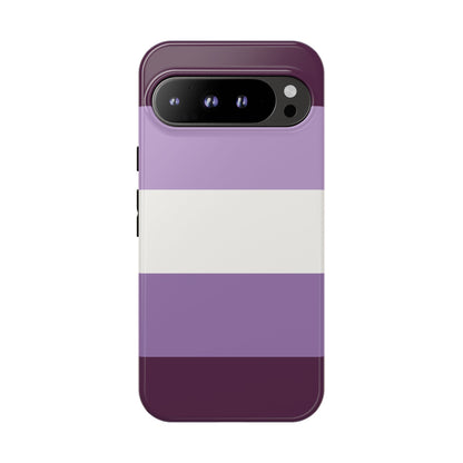 Google Pixel 9 Pro XL / Glossy Phone Case - Purple Stripe Pattern Phone Case