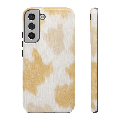 Golden Honey Cow Print Phone Case