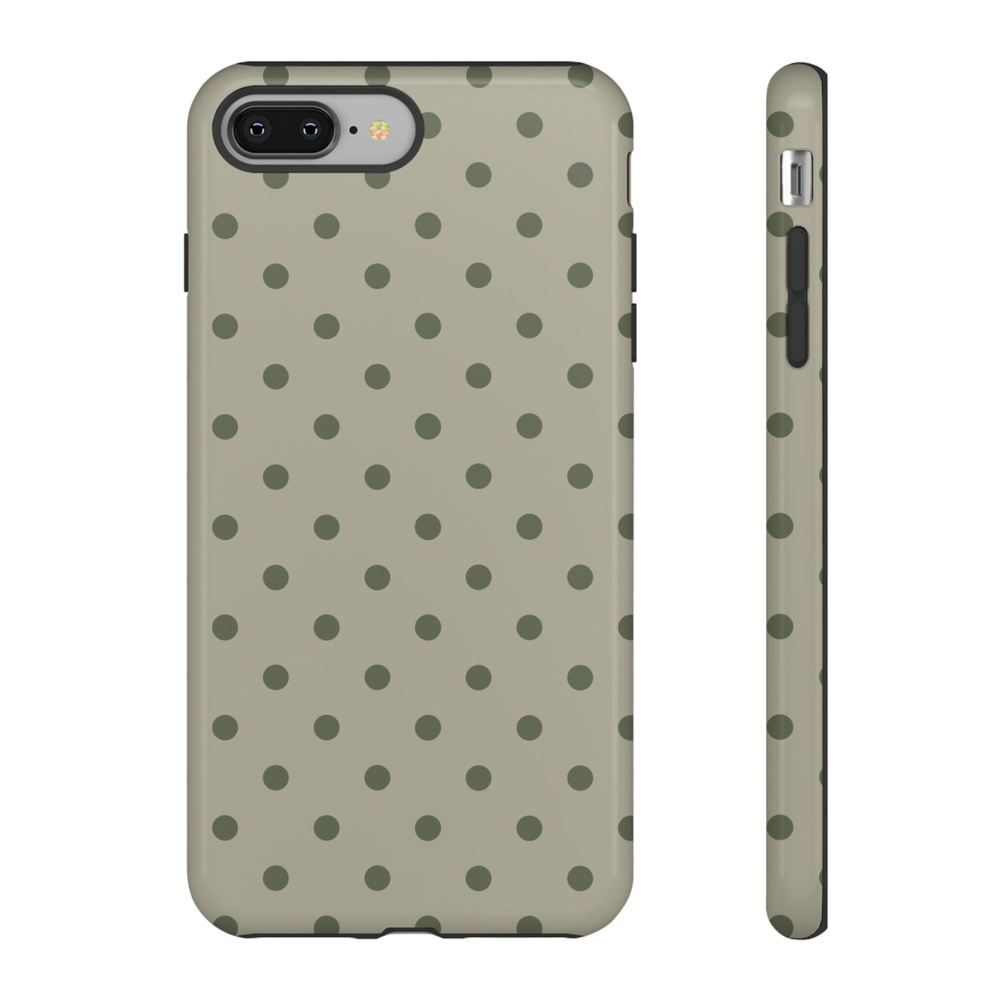 Green & Dark Green Dot Pattern Phone Case