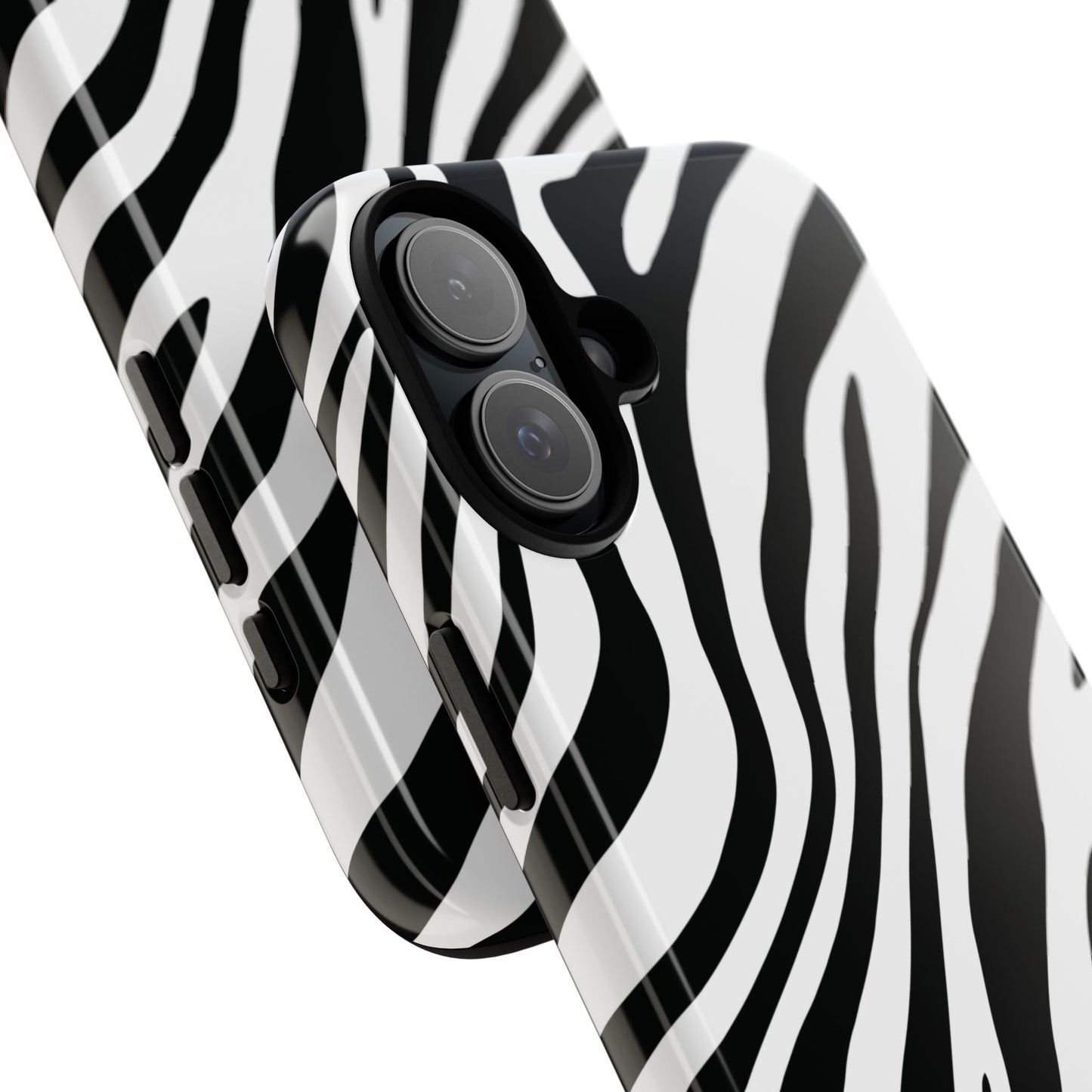 Modern Monochrome Zebra Print Phone Case