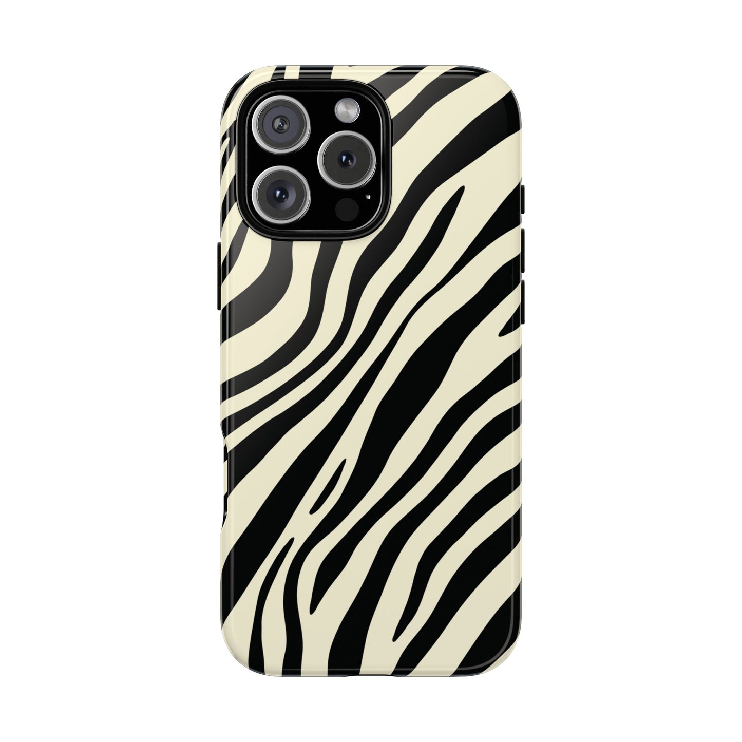 Modern Neutral Zebra Print Phone Case
