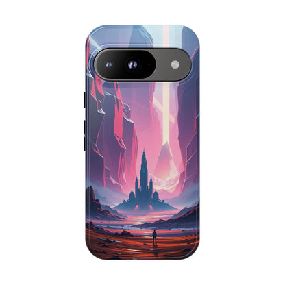 Google Pixel 9 / Glossy Phone Case - Alien Fortress Design Phone Case