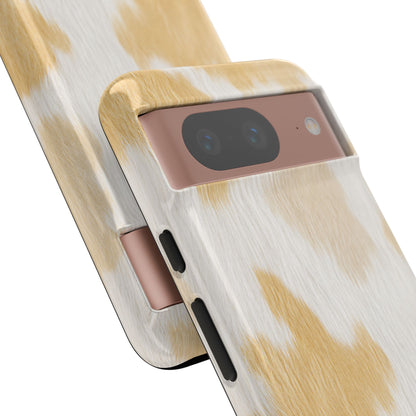 Golden Honey Cow Print Phone Case