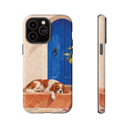 Cavalier King Charles Spaniel Blue Door Siesta Phone Case - Multicolor Phone Case - iPhone 14 Pro Max / Glossy