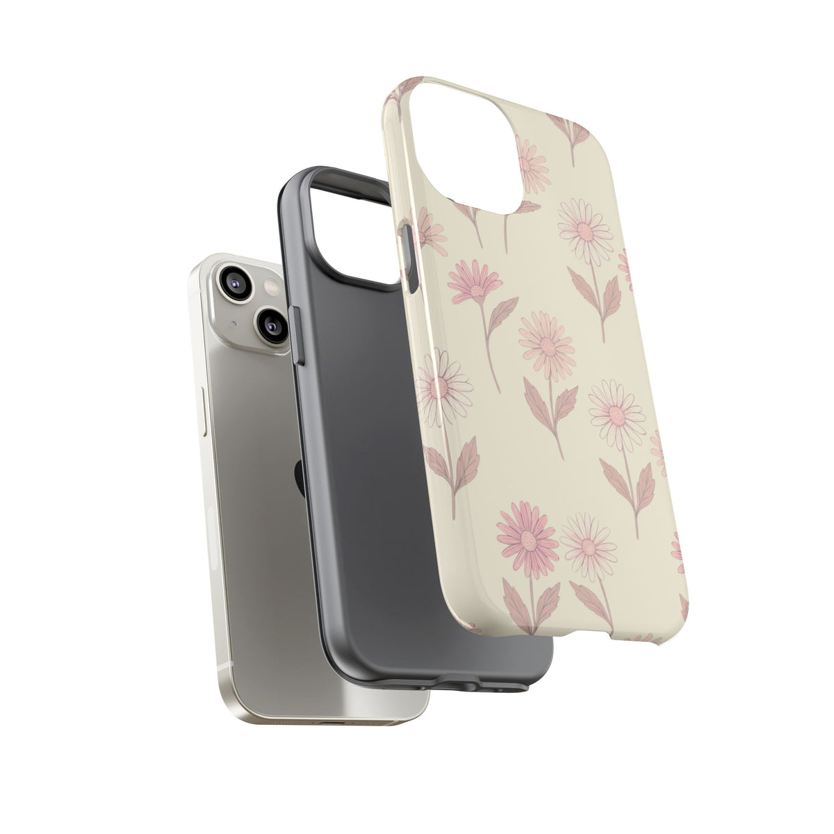 Pretty Blush Daisy Pattern Phone Case