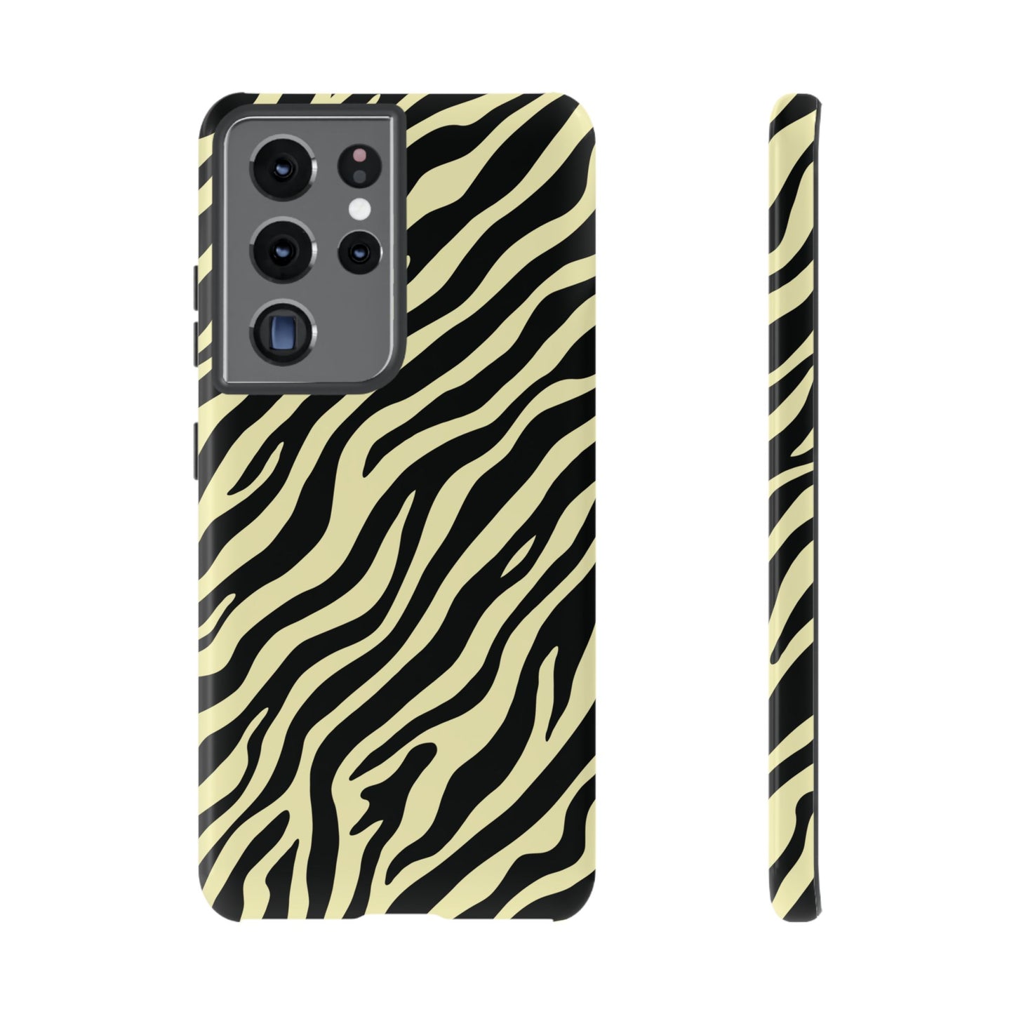 Stylish Neutral Zebra Print Phone Case