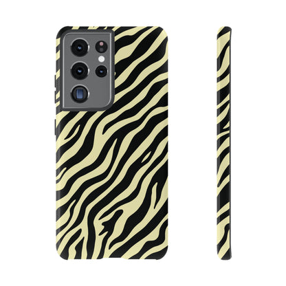 Stylish Neutral Zebra Print Phone Case