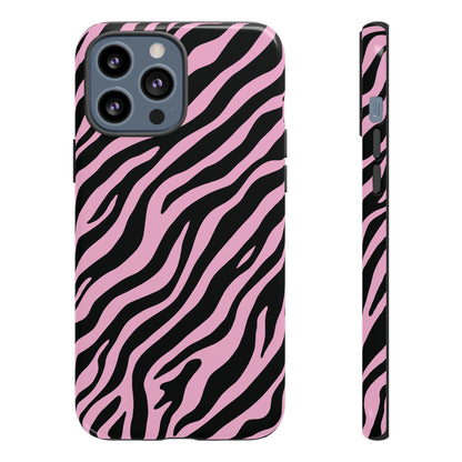 Stylish Blush Zebra Print Phone Case