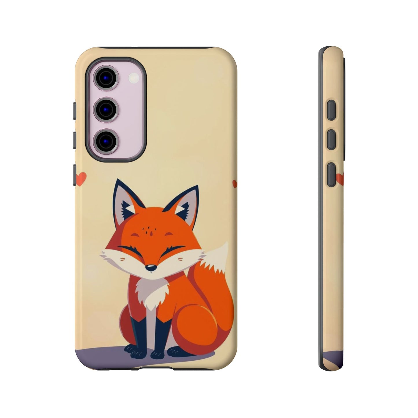 Samsung Galaxy S23 Plus / Glossy Phone Case - Cute Fox Design Phone Case