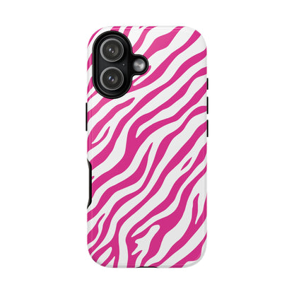 Stylish Hot Pink Zebra Print Phone Case
