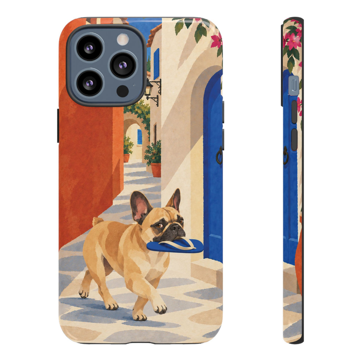 French Bulldog Quiet Lane Phone Case - Multicolor Phone Case - iPhone 13 Pro Max / Glossy