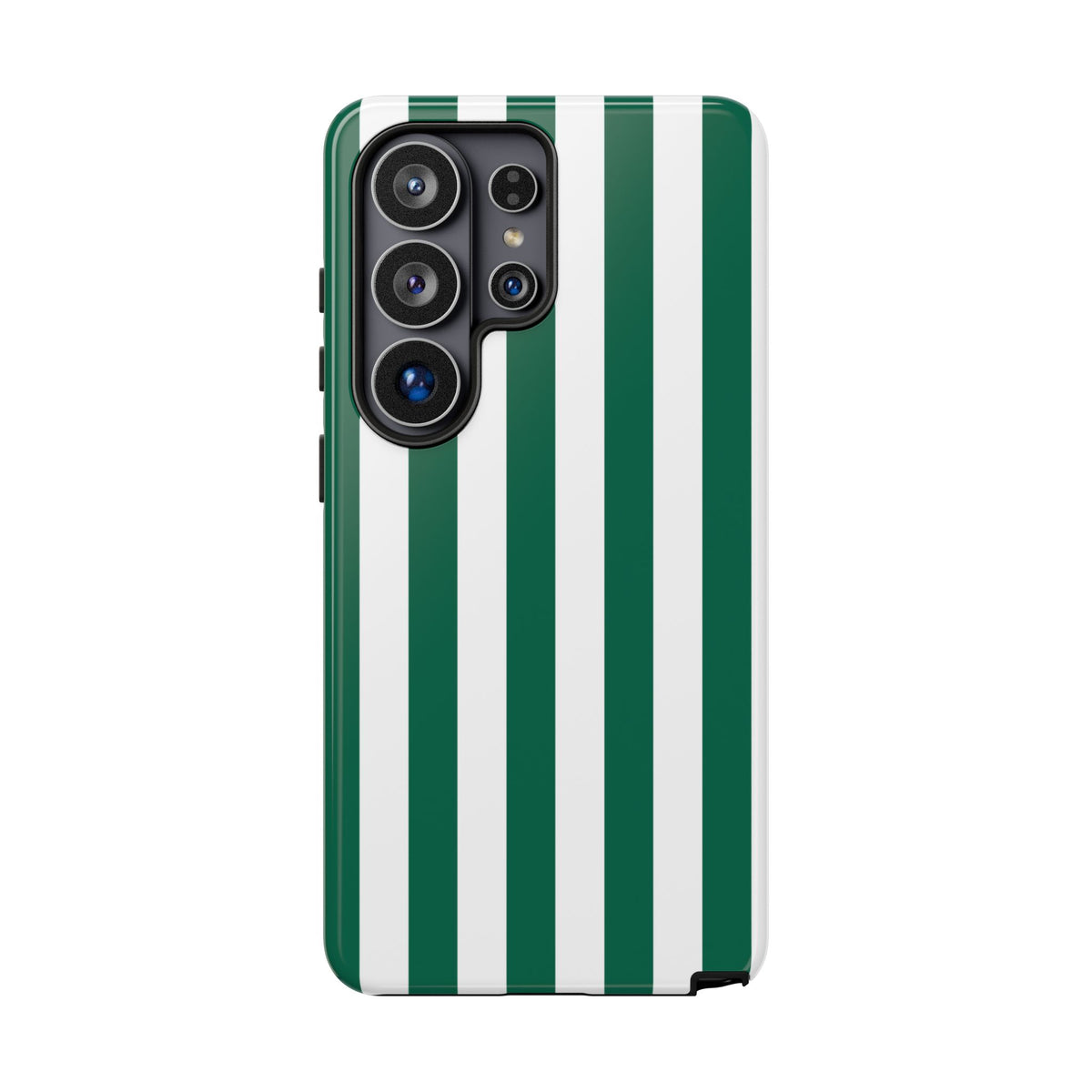 Simple Green & White Stripe Pattern Phone Case - Green Phone Case - Samsung Galaxy S26 Ultra / Glossy