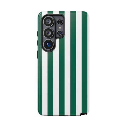 Simple Green & White Stripe Pattern Phone Case - Green Phone Case - Samsung Galaxy S26 Ultra / Glossy