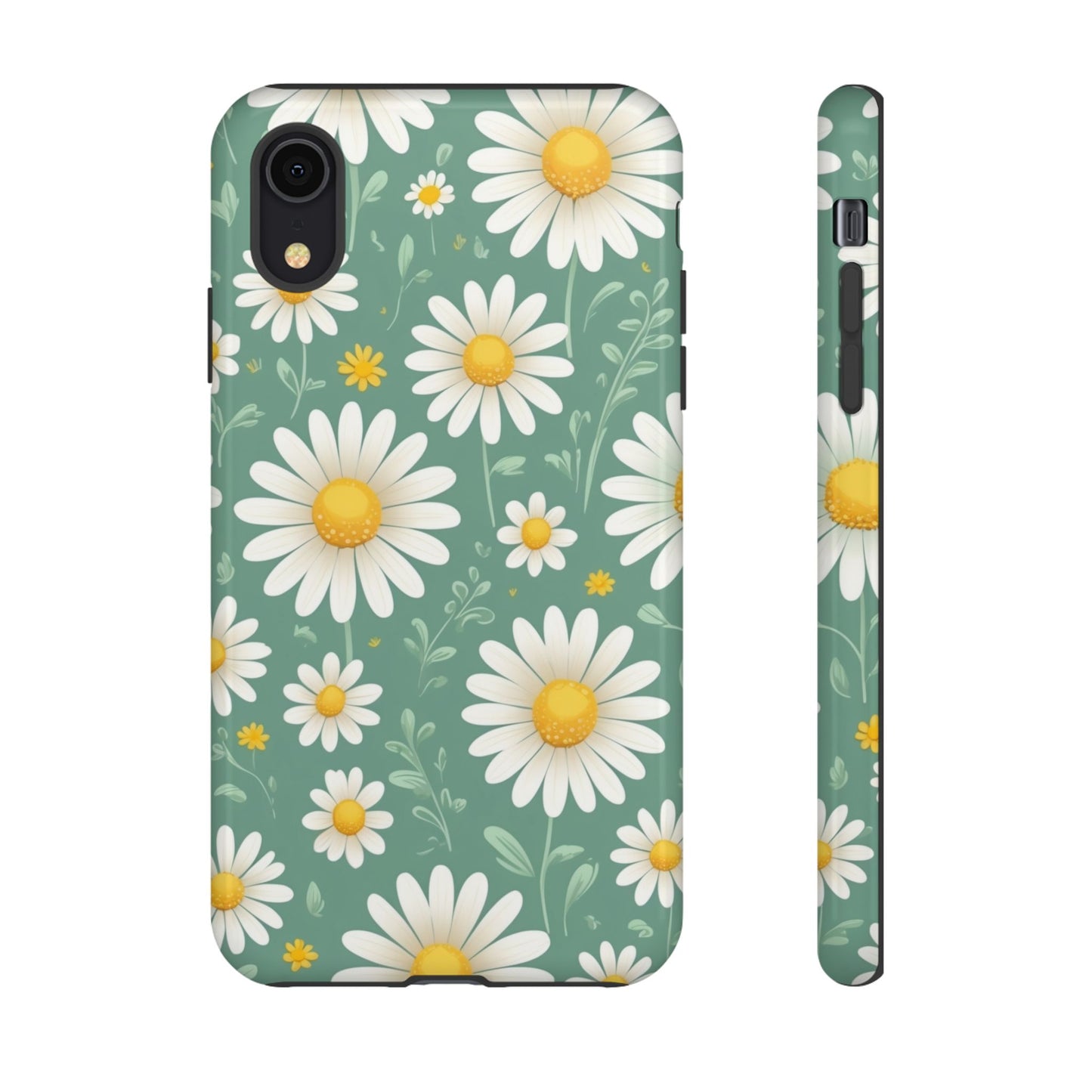 iPhone XR / Glossy Phone Case - Daisies Floral Pattern 1 Phone Case