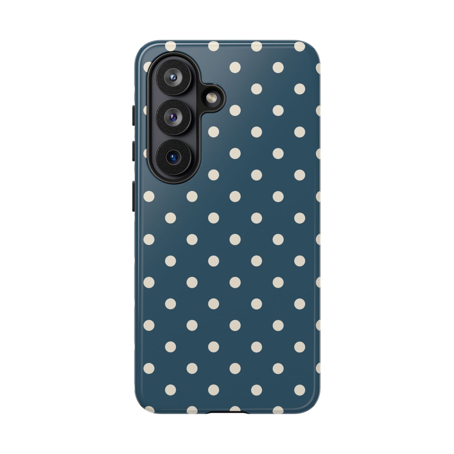 Blue & White Dot Pattern Phone Case