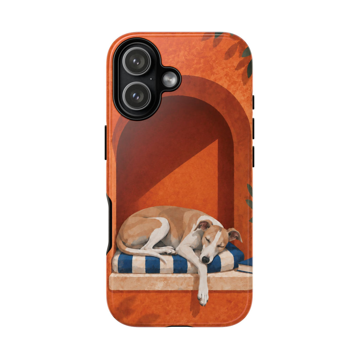 Whippet Siesta Nook Phone Case - Multicolor Phone Case - iPhone 17 / Glossy