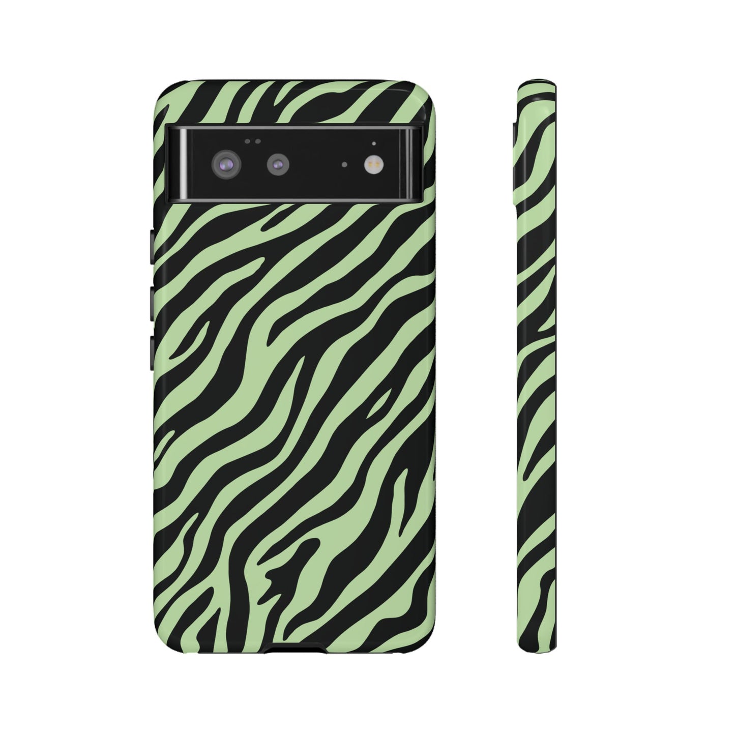 Stylish Mint Zebra Print Phone Case