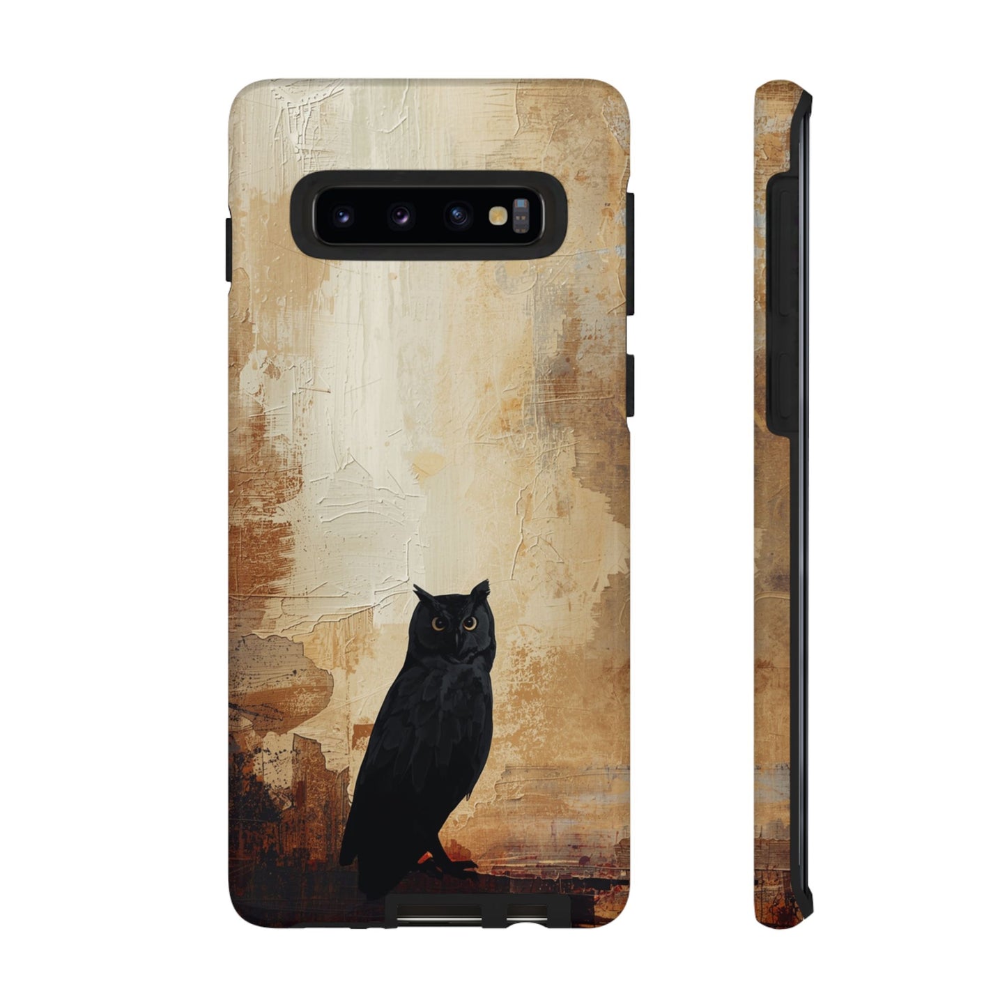 Samsung Galaxy S10 / Glossy Phone Case - Beautiful Abstract Owl Design Phone Case