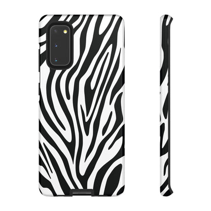 Classic Monochrome Tiger Print Phone Case