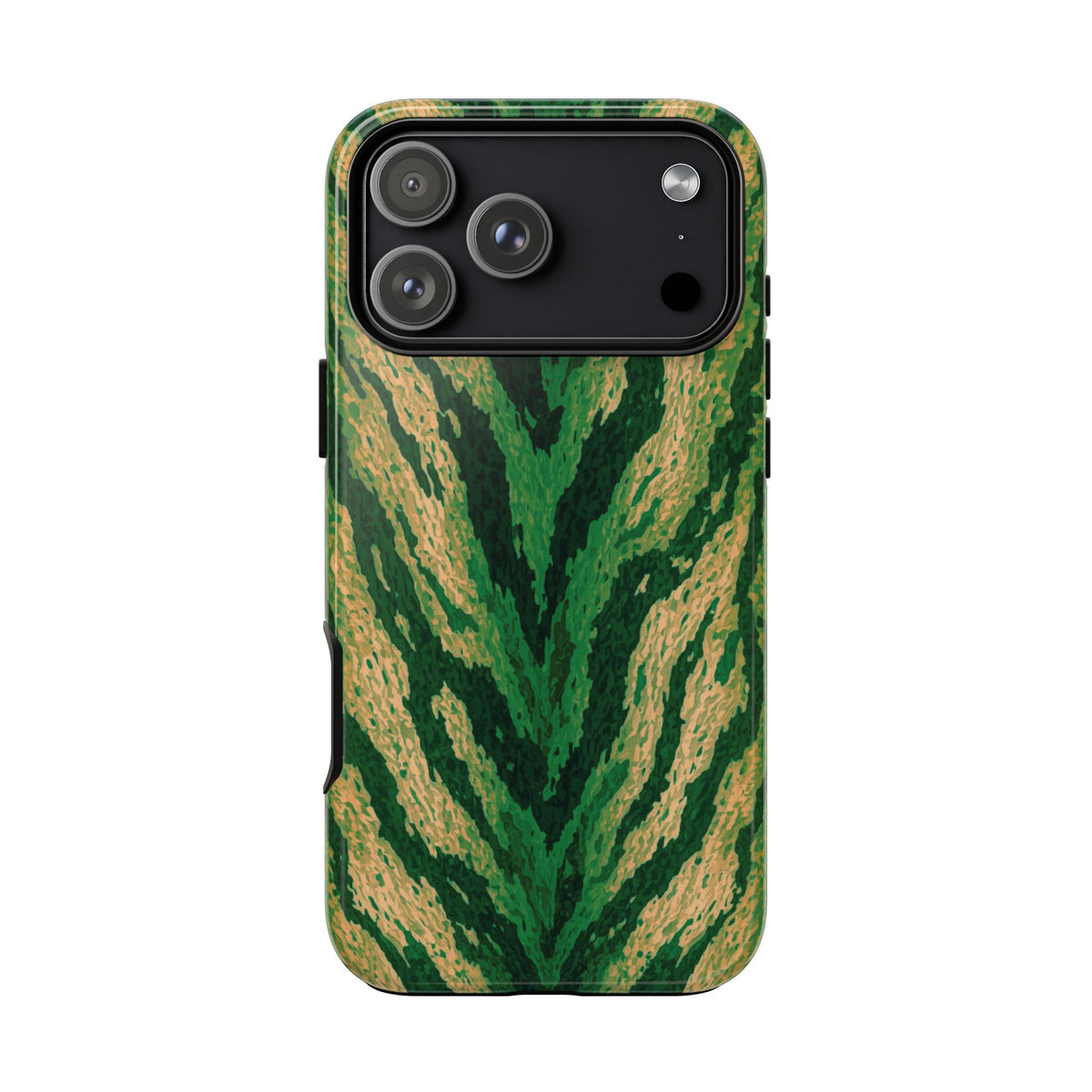 Jungle Tiger Print Phone Case - Green Phone Case - iPhone 18 Pro Max / Glossy
